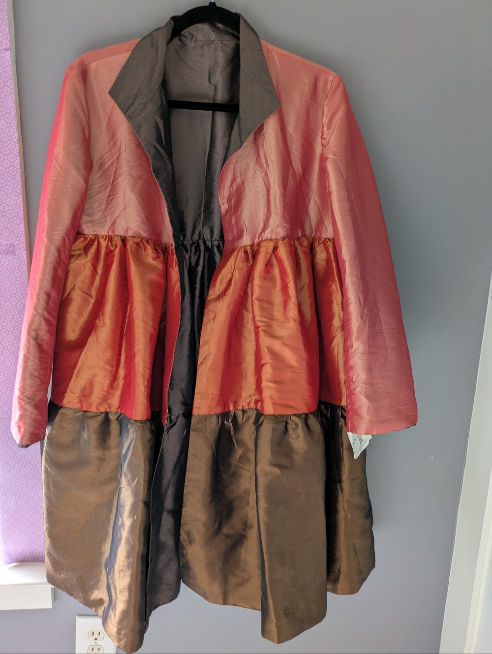 Grace Chuang Tiered Silk Jacket M